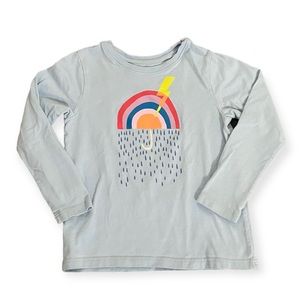 Tea Collection Rainbow Umbrella Shirt, Size 4